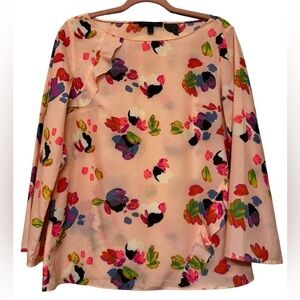 Banana Republic Pink Floral Top Size Small